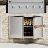 VEVOR BBQ Access Door, 36W x 24H Inch Double Outdoor Kitchen Door, Stainless Steel Flush Mount Door, Wall Vertical Door with Recessed Handles - 2 of 4