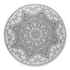 Design Imports Outdoor Round Mandala - Gray - 5 Ft - 2 of 4