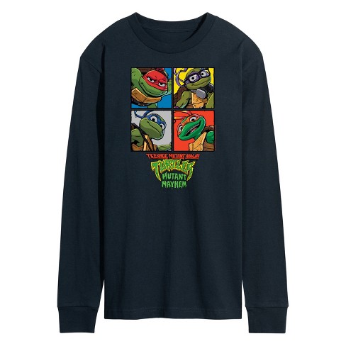 Men's - Teenage Mutant Ninja Turtles Mutant Mayhem - Mutant Mahem Grid Long Sleeve Graphic T-Shirt - image 1 of 3