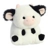 Aurora Mini Daisy Cow Rolly Pet Round Stuffed Animal White 5" - 2 of 4