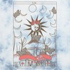 Juniors Womens Lost Gods Mystic Mushroom Tarot Card Crop T-Shirt - 2 of 4