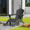 WestinTrends Dylan HDPE Outdoor Patio Adirondack Chair with Ottoman (2-Piece Set) - 2 of 4
