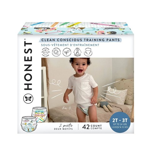 The Honest Company Training Pants, Unicorns + Fadas, Tamanho 2T/3T, 78  Contagem - Pelúcia - Magazine Luiza