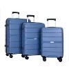 Whisen 3-Piece Set(20/24/28 in.) Hardshell Spinner Suitcase Luggage Sets with TSA Lock - 3 of 4