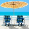 Sevobal Outdoor Portable Chairs 2PCS Reclining Beach Chair Set with Cup Holder and Headrest for Lawn Patio Deck Garden, Multicolored, 23"*21.7"*31.5" - 4 of 4