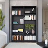 NicBex 9 Shelves File Cabinet,Office Cabinet with Spacious Tier-Shelving Design,Lateral Storage Cabinet,Filing Cabinet for Home Office,Black - 2 of 4