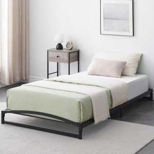 Heavy-Duty Low Profile Metal Platform Bed Frame Durable Mattress Foundation, No Box Spring Required, Quiet & Non-Slip Design, Simple Assembly - 1 of 4