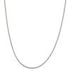 Black Bow Jewelry 1.25mm Sterling Silver Solid Round Box Chain Necklace - 3 of 4