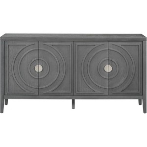Vintage Style Sideboard, MDF Storage Cabinet with Metal Handles, Retro Buffet Table for Dining Room, Living Room, Entryway - 1 of 4