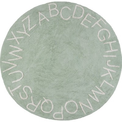 Nuloom Alphabet Washable Round Rug