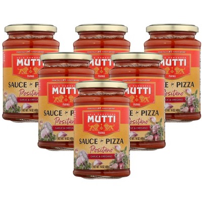 Mutti Garlic and Oregano Pizza Sauce - Case of 6/14 oz