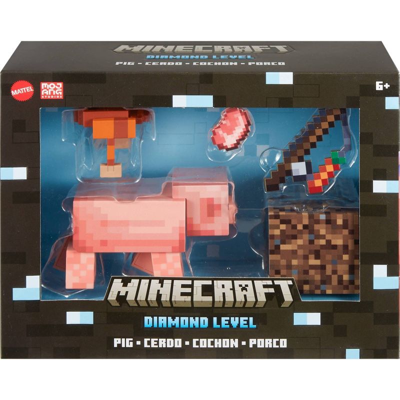Minecraft Pig Diamond Level Mini Figure, 5 of 6