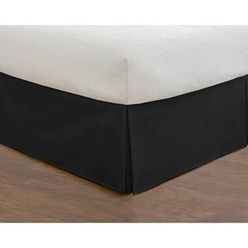 Black Tailored Bedding Collection 14" Bed Skirt (California King)
