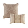 Gulches 8 Piece Embroidered Comforter Set Natural Queen - 3 of 4