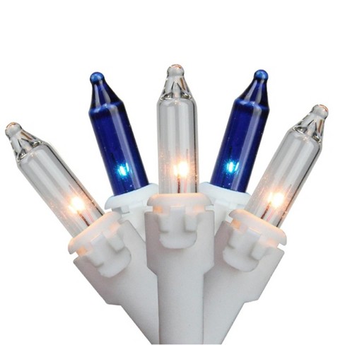 Northlight 50ct Mini Window Curtain Icicle String Lights Blue