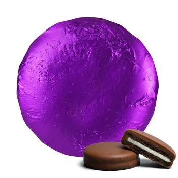 20 Pcs Foil Wrapped Chocolate Covered Oreo Cookies Purple Candy Party Favors
