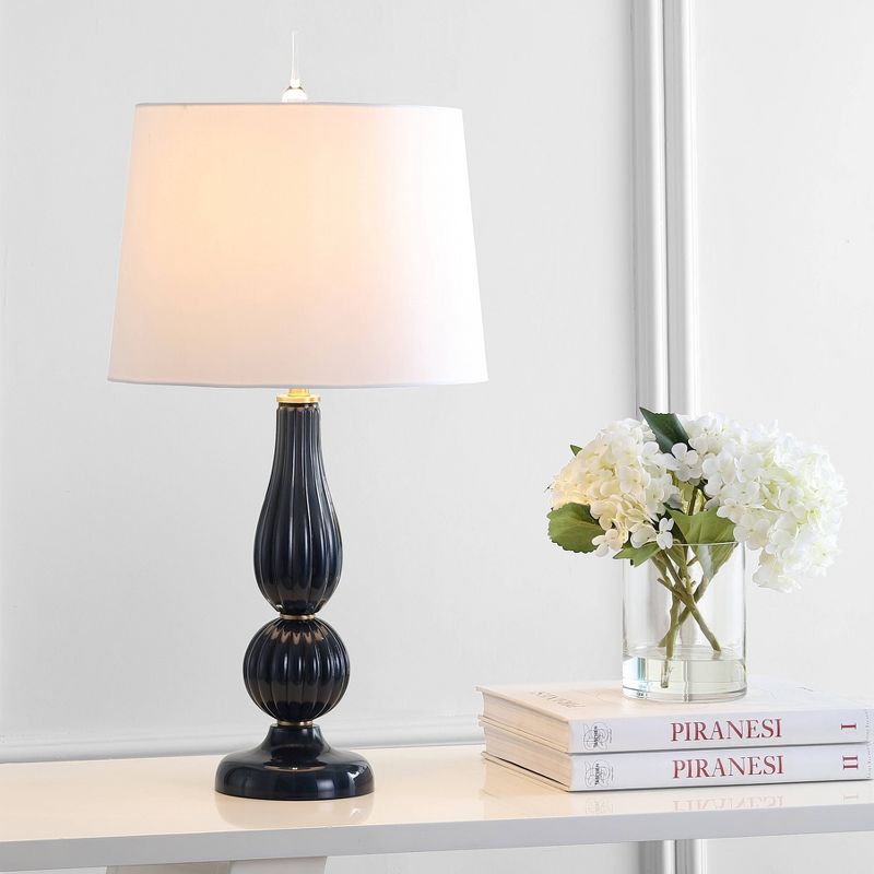 28" Glass/Metal Maddie Table Lamp (Includes Energy Efficient Light Bulb) - JONATHAN Y, 3 of 7
