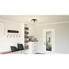 Quoizel Lighting Angora 3 - Light Flush Mount in  Matte Black - 2 of 4