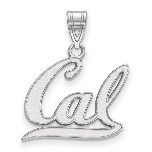 Black Bow Jewelry 14k White Gold California Berkeley Golden Bears NCAA Medium Pendant - 1 of 3