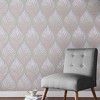 Botanica Blush Grey and Pink Leaves Tropical Paste the Wall Wallpaper - 2 of 4