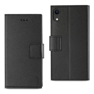 Reiko iPhone XR 3-in-1 Wallet Case in Black - 1 of 4
