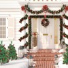 Tangkula Set of 2 2FT Pre-Lit Pathway Artificial Christmas Trees with 30 LED Lights 8 Light Modes - 3 of 4