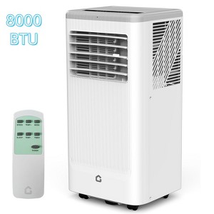 Jojoka 8000 BTU Portable Air Conditioner, Cools Rooms up to 350 Sq.Ft, 3-in-1 AC Unit with Dehumidifier & Fan, Quiet AC with Remote,Window Kit - 1 of 4