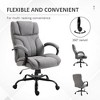 Okak Extra Wide Comfy Chair with Adjustable Height, Ergonomic Office Chair with Padding Armrest, Criss Cross Chair for Home, Office - 3 of 4