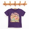 Aloha Christmas Surfing Santa - Youth Short Sleeve Graphic T-Shirt - 3 of 4