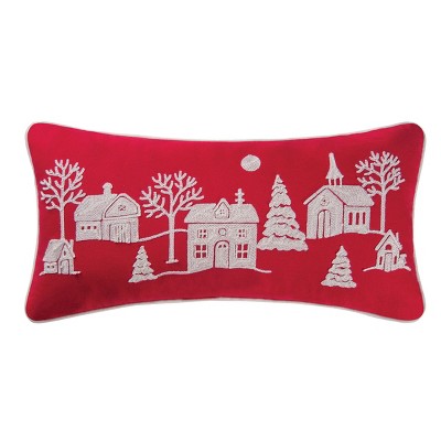 C&F Home Peaceful Village Rice Stitch Pillow