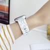 HTUTWOO Bowknot Apple Watch Strap, Sport Silicone Band 38/40/41/42/44/45/49mm, Adjustable Wristband for iWatch Series 10 9 8 7 6 5 4 3 2 1 Ultra SE - 4 of 4