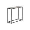 Marble-Look Console Table with Metal Frame for Entryway, Living Room or Office - 3 of 4