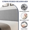 COZONY Upholstered Full/Queen/King Bed Frame with Wingback Headboard, Velvet Platform Bed - 4 of 4