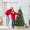 Eco-Friendly Artificial Christmas Tree with Full PVC Branches, Stable Metal Stand, Easy Setup Design for Indoor and Outdoor Holiday Décor - 3 of 4