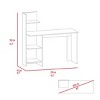 INFURNIC Desks Writing Desk with Four Shelves Spacious Surface and Modern Color Combinations, Multicolored, 17.7"*47.2"*47.2" - 4 of 4