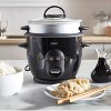 Oster DiamondForce Nonstick 6-Cup Electric Rice Cooker - Black - image 3 of 4