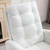 Accent Rocking Chair With Footrest, Modern High Back Lounge Chair Wood Rocking Legs, Leisure Rocking Recliner For Home Living Room Bedroom Office - 4 of 4