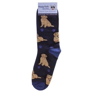 E & S Pet 14.0 Inch Golden Retriever Socks. Happy Tails Socks Crew Socks - 1 of 3