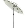 Okak 9FT 3-Tier Patio Umbrella with Crank and Push Button Tilt, Beach Umbrella with 8 Sturdy Rids, Heavy Duty Umbrella for Lawn, Deck - 3 of 4