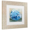 Trademark Fine Art - Jeanette Vertentes Beach Comber Dark Blue Matted Framed Art - 3 of 4