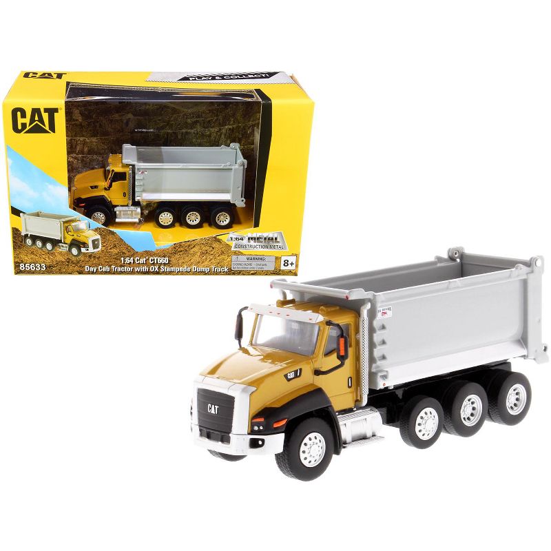 CAT Caterpillar CT660 Day Cab Tractor with OX Stampede Dump Truck "Play & Collect!" Series 1/64 Diecast Model by Diecast Masters, 1 of 7
