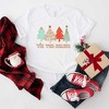 Simply Sage Market Women's Tis The Season Trees Grunge Short Sleeve Graphic Tee - 3 of 4