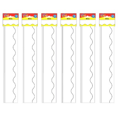 TREND White Terrific Trimmers®, 39 Feet Per Pack, 6 Packs