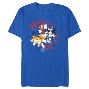 Men's Sonic the Hedgehog Holiday Dash Trio T-Shirt - 1 of 4