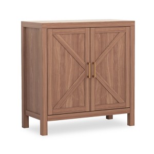 Sideboard Kitchen Storage Cabinet, Wooden Buffet Cabinet with Adjustable Shelves, Farmhouse Chest Credenza - 1 of 4