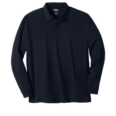 KingSize Men's Big & Tall No Sweat Long Sleeve Polo
