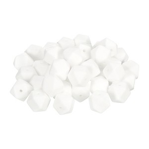 Unique Bargains DIY Keychain Necklace Jewelry Making Hexagonal Silicone Beads 40 Pcs - 1 of 4