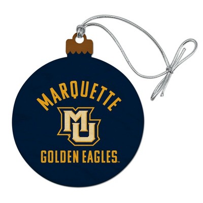 Marquette University Golden Eagles Wood Christmas Tree Holiday Ornament