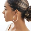 SHINE by Sterling Forever 50mm Resin Hoop Earrings - 2 of 3