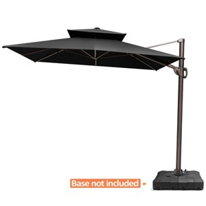 Pellebant  11 × 9 ft Outdoor Rectangular Patio Offset Cantilever Umbrella with 360-degree Rotation and 6 Shade Angles - 1 of 4